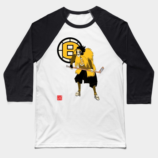 Boston Bruins Samurai Baseball T-Shirt by BennySensei